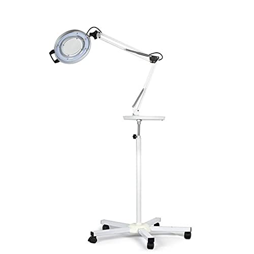 Lupa Led Luminária Tripé E Bandeja Estek Estética Bivolt