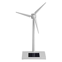 BuyWeek Solar Windmühle, Mini Solar Windrad Modell Miniatur Solarenergie Windkraftanlage Spielzeug Desktop Solarbetriebene Windmühlen Kinder Bildung Wissenschaftliches Lehrmittel