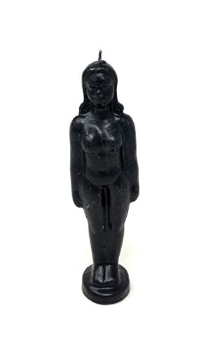 Vrinda decorative candle lady (black)