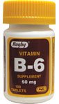 Rugby Vitamin B-6 50 mg 50 mg 100 Tabs