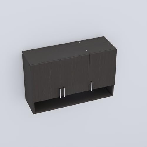 Image of SPECIALITY PANELS 3 Door Modular Wall Mounted Kitchen Cabinet with Organizer Shelf Space Saving Storage Unit | Engineered Wood Cupboard for Kitchen Living Room Organizer Furniture | DIY Assembly
