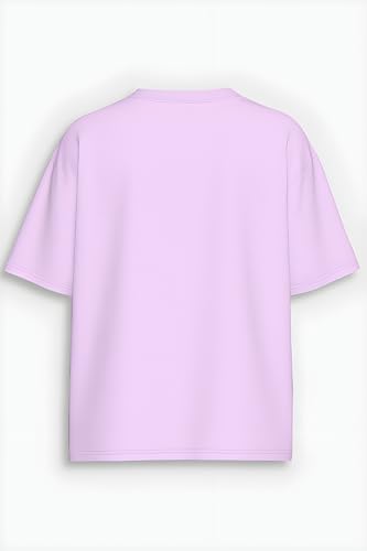 Image of Amazon Brand - Anarva Women Oversized Graphic Printed T Shirt 100% Cotton Drop Shoulder Loose Fit Baggy Casual Tshirt for Girls