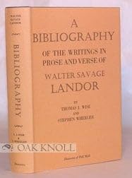 Hardcover Bibliography of the Writings in Prose and Verse of Walter Savage Landor Book