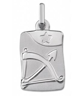 Médaille Zodiaque Sagittaire Or Blanc Argyor le cadeau d'anniversaire