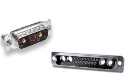 DBMMV17H2SN Connector 17 (15 + 2 Power) Position D-Sub, Combo Receptacle, Female Sockets