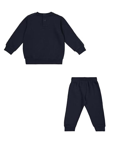 Champion Baby - Jungen Legacy Retro Sport Td (306867) Ultralight Powerblend Fleece Crewneck Anzug, Blau (BS501), 6 Monate EU