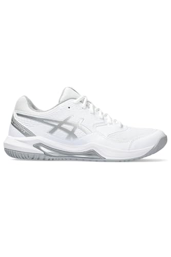 ASICS Dedicate 8 Donna Chaussures de Tennis Blanc Argent