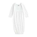 Mud Pie Unisex Baby Crochet Cross Christening Gown, Premature