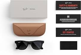 Meta Ray-Ban Gen 1, Wayfarer Large, Matte Black | Smart AI Glasses for Men, Women 12 MP Ultra-Wide Camera, Audio, Video Recording, Bluetooth Polarized Gradient Graphite Lenses Sunglasses