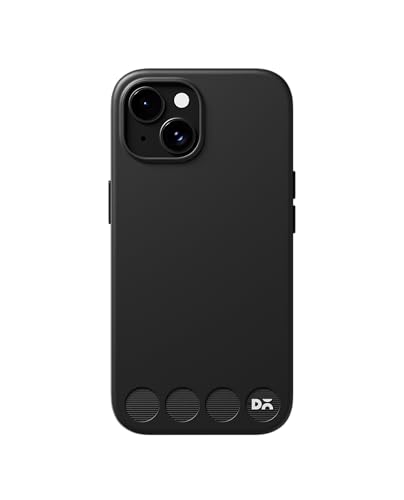 Image of DailyObjects iPhone 15 Stack Classic Magnetic Case Cover | Compatible with Magsafe | Camera & Body Protection | Shock /Scratch Proof| Dual Hybrid Protection | Wireless Charging - Carbon Black