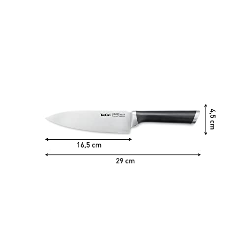 Tefal K25690 Ever Sharp Chef-Messer + Messerschärfer, 16,5 cm Kochmesser, exklusive...