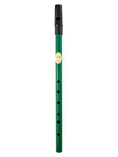 Feadog 'D' Irish Tin Penny Whistle In Green - Thumbnail 2