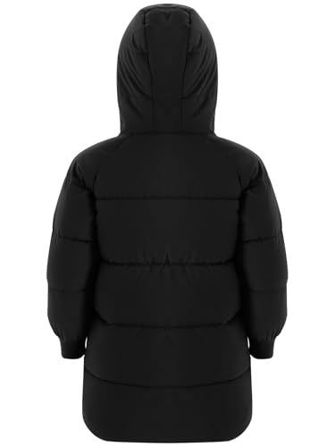 Hularka Kids Girls Winter Thicken Warm Hooded Coat Long Puffer Down Jacket Parka Waterproof Windbreaker Outerwear4