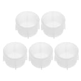 TOYANDONA Filtro per Valvola Ingresso Acqua Lavatrice 5Pezzi in Plastico Bianco con Schermo Filtrante Esteso Ideale per Riparazioni e Sostituzioni