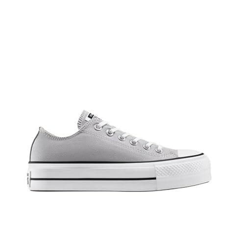 Converse Chuck Taylor All Star Lift - Zapatos con cordones para mujer, Gris medio, 38 EU