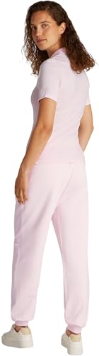 Tommy Hilfiger Polo Manches Courtes Femme 1985 Slim Pique Slim Fit, Rose (Light Pink), M