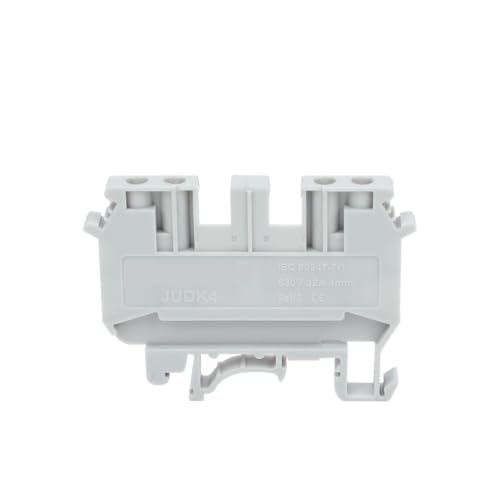 Bloque de terminales carril Din UDK-4 con conector de tornillo y paso de 4 conductores 4