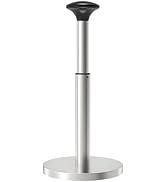 RARXTR Paper Towel Holder Countertop, Standing Paper Towel Dispenser with Weighted Base, Stainles...