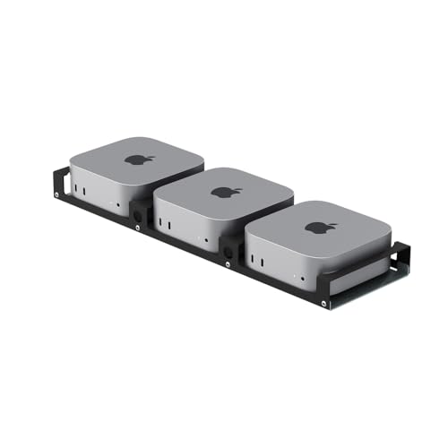 RackSolutions 3-Unit Mac mini Bracket Set for Modular Shelf (M4 2024)
