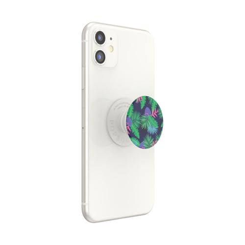 Image of PopSockets Adhesive Phone Grip, Holder- Miami Nights | Secure Comfortable Hold, Anti-Drop, Kickstand, Plant, Electronic Accessories, For iPad /Kindle /iPhone /Android