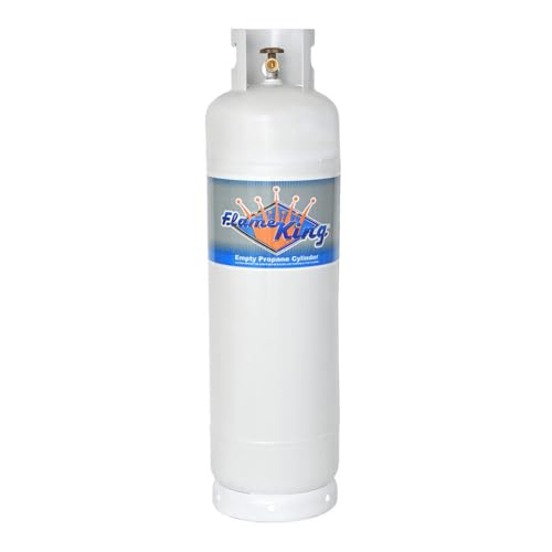 Flame King 60LB POL Steel Propane Tank Refillable Cylinder for RV, Lunch Truck