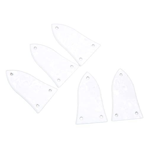 Ensemble de Plaques de Couverture de Tige de Botte de Guitare, Couverture de Tige de Botte de Guitare en Plastique à 3 Trous Installation Robuste sans Effort 5 Pièces pour l'entretien Cover
