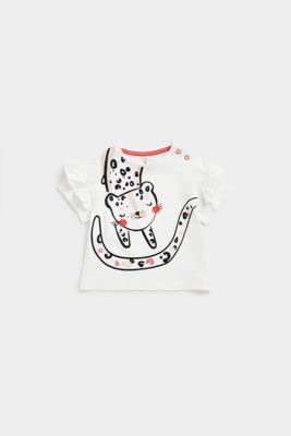 Image of Mothercare Girl's Cartoon Regular Fit T-Shirt