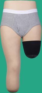 Juzo 19987 20-30 mmHg, Xtra, AK Shrinker, 10/25 cm Silicone, Black - Size III