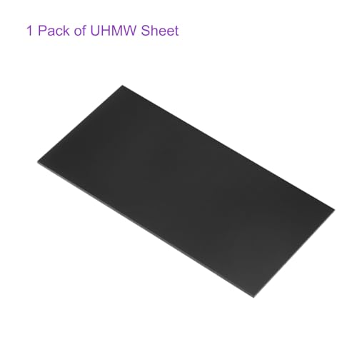 Image of DMiotech 6 x 12 x 0.15 Inch Plastic UHMW Sheets, Ultra High Molecular Weight Polyethylene, Opaque Black Polyethylene Board for Automotive, Chemical, Manufacturing, DIY Home Kitchen