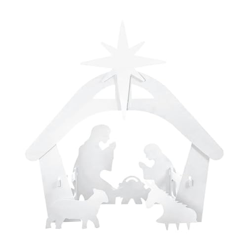 Jooehyer Outdoor Krippe, Wetterfeste Krippensets für...
