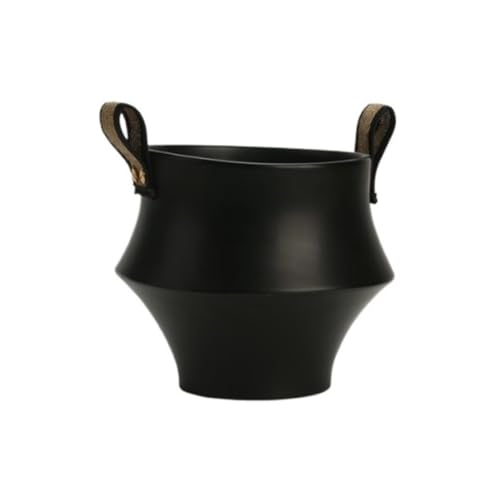 Cubo de hielo de cerámica en color negro elegante para enfriar bebidas en fiestas 2