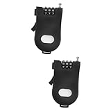 OHPHCALL 2pcs Weatherproof Outdoor Locks Mountain Bike Security Retractable Cable