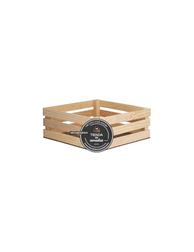 Catálogo para Comprar On-line Cajas de madera parisina . 41 Cajas Decorativas de Madera de Pino Natural, Huacales con medida 20 cm x 20 cm x 8 cm, para Centros de Mesa y Regalos, 12 Piezas