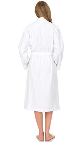 Image of TowelSelections Womens Robe 100% Cotton Terry Cloth Shower Robes for Women Soft Kimono Towel Bathrobe for Women