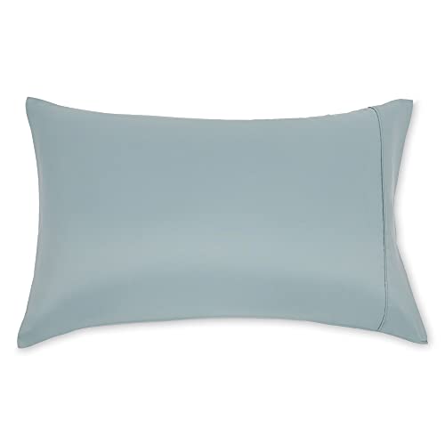 Image of Amazon Basics Standard Pillowcases Set of 2 - Lightweight, Super Soft Easy Care Microfiber, Spa Blue, 30 inch L x 20 inch W, Pillows Not Included
