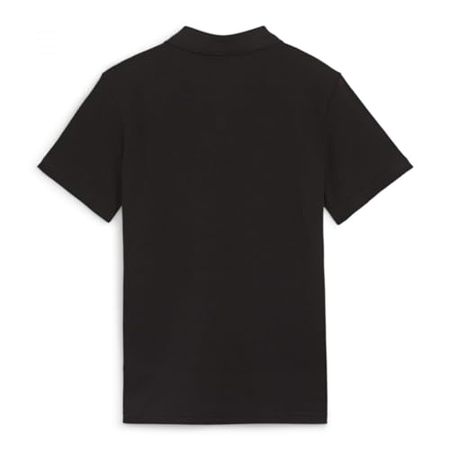 PUMA Unisex Teamgoal Casuals Jr Polo, Puma Black-puma Weiß, 164 EU