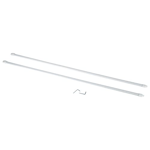 Tringles à rideaux plates extensibles X 2-60 à 80cm