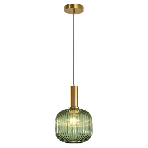 Suspension créative à une tête en verre soufflé luminaire de style nordique