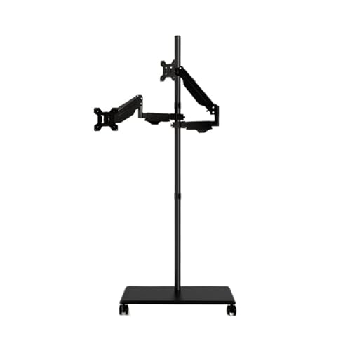 Support de moniteur sur pied Dualairpressurearmfloor articulé et réglable