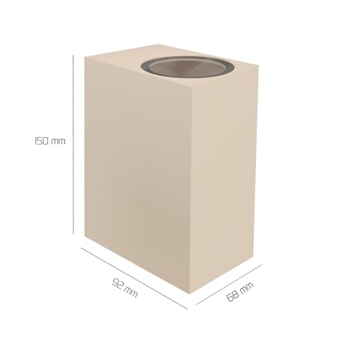 Applique murale extérieure cube Ledvion GU10 beige - 7