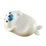 フォーカート かわいい手作り ガラス細工 アザラシ 箸置き