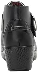 Alegria Women Symone Coal Leather Ankle Wedge Heel Boots 8-8.5 M US | Image 2