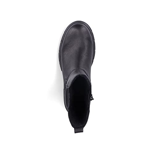 Rieker Damen Klassische Stiefeletten Z9181, Frauen Stiefeletten,Kurzstiefel,uebergangsschuhe,uebergangsstiefel,Boots,schwarz (00)… – Ansicht 4