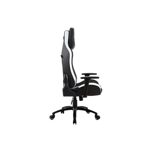 Takamikura - Sedia da gaming colore bianco bianco, pelle, ruote - Sedia gaming - Immagine 8