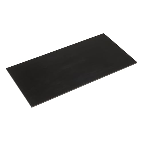 Weaver Leather Supply Silent Poundo Board, Self-Repairing Protective Rubber Punch Board, Leathercraft Tool for Hammering, and More, 12” x 24”, Black