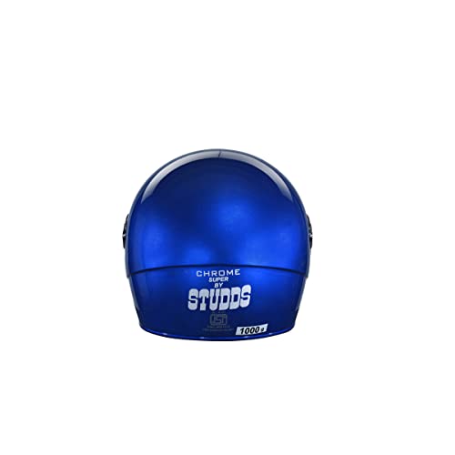 Image of Studds Chrome SUPER Full Face Helmet (Flame Blue, L)