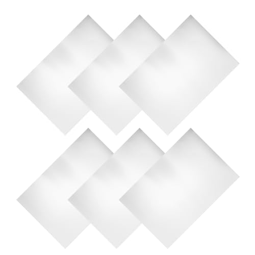 VILLFUL Placas de Aluminio Anodizado A4 29,5x21,8 Cm 6 Piezas para Grabado, Láminas Metálicas para Señalización Industrial y Manualidades Diy, Resistentes y Precisas