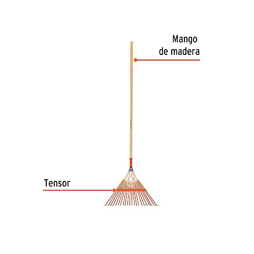 Escoba metálica para jardín 8 escoba metalica para jardin marca TRUPER (2)