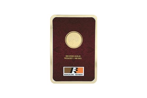 Image of Bangalore Refinery 999 Purity 100mg Gold Foil Coins