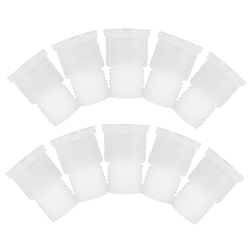 ULTECHNOVO 10pcs Silicone Beverage Stopper Flask Seal Tube Plug Replaceable Jug Stopper for Household Industrial and Laboratories